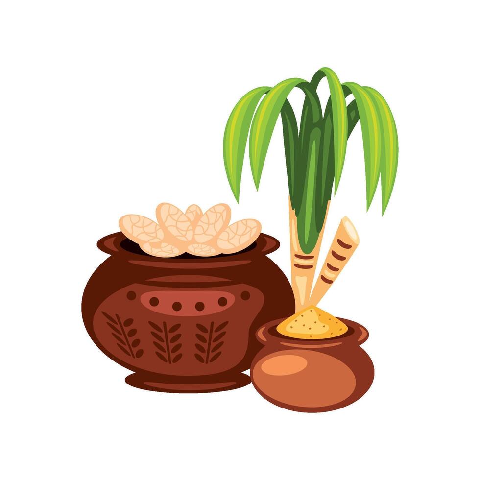 lohri season greeting illustration design vector