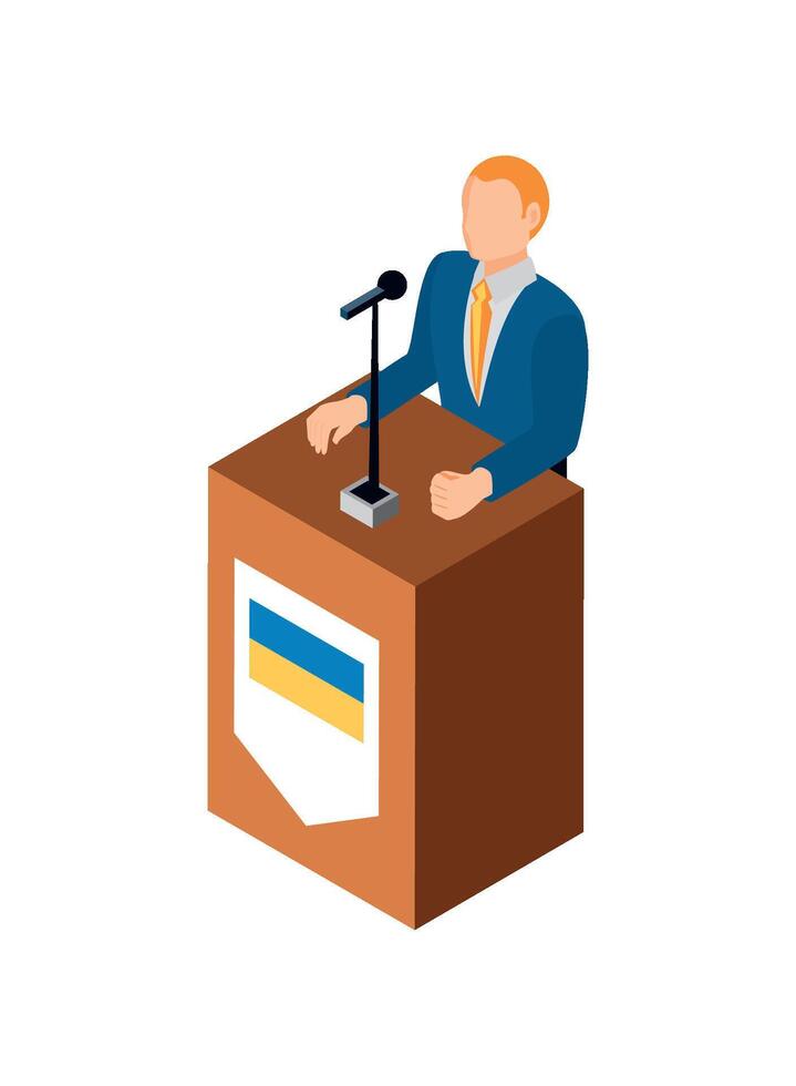 ukrainian elections candidate illustration design vector