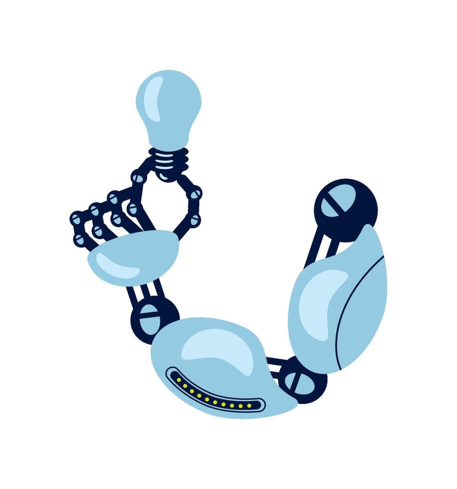 advanced robotics arm illustration design vector
