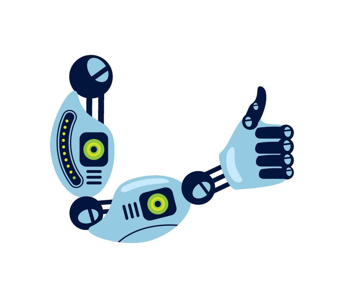 advanced robotics technology illustration design vector