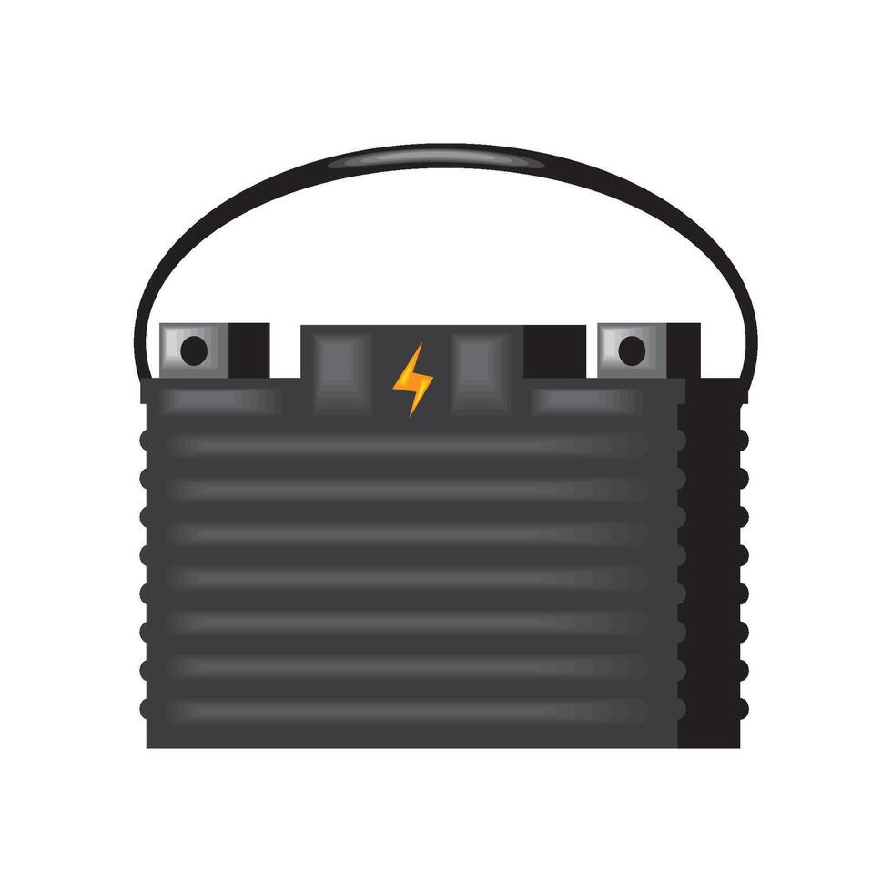 high performance battery charged illustration vector