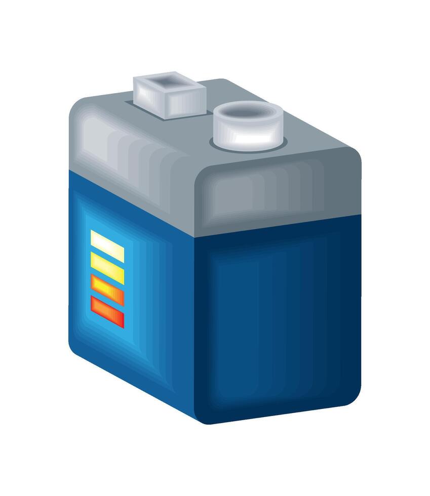 high performance battery energy illustration vector