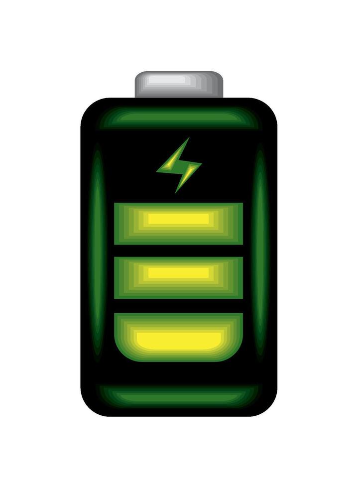 high performance battery charger illustration vector