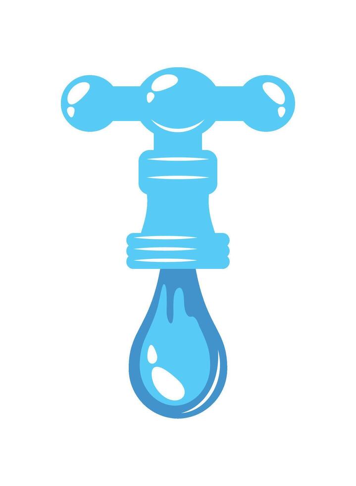 water day faucet illustration vector