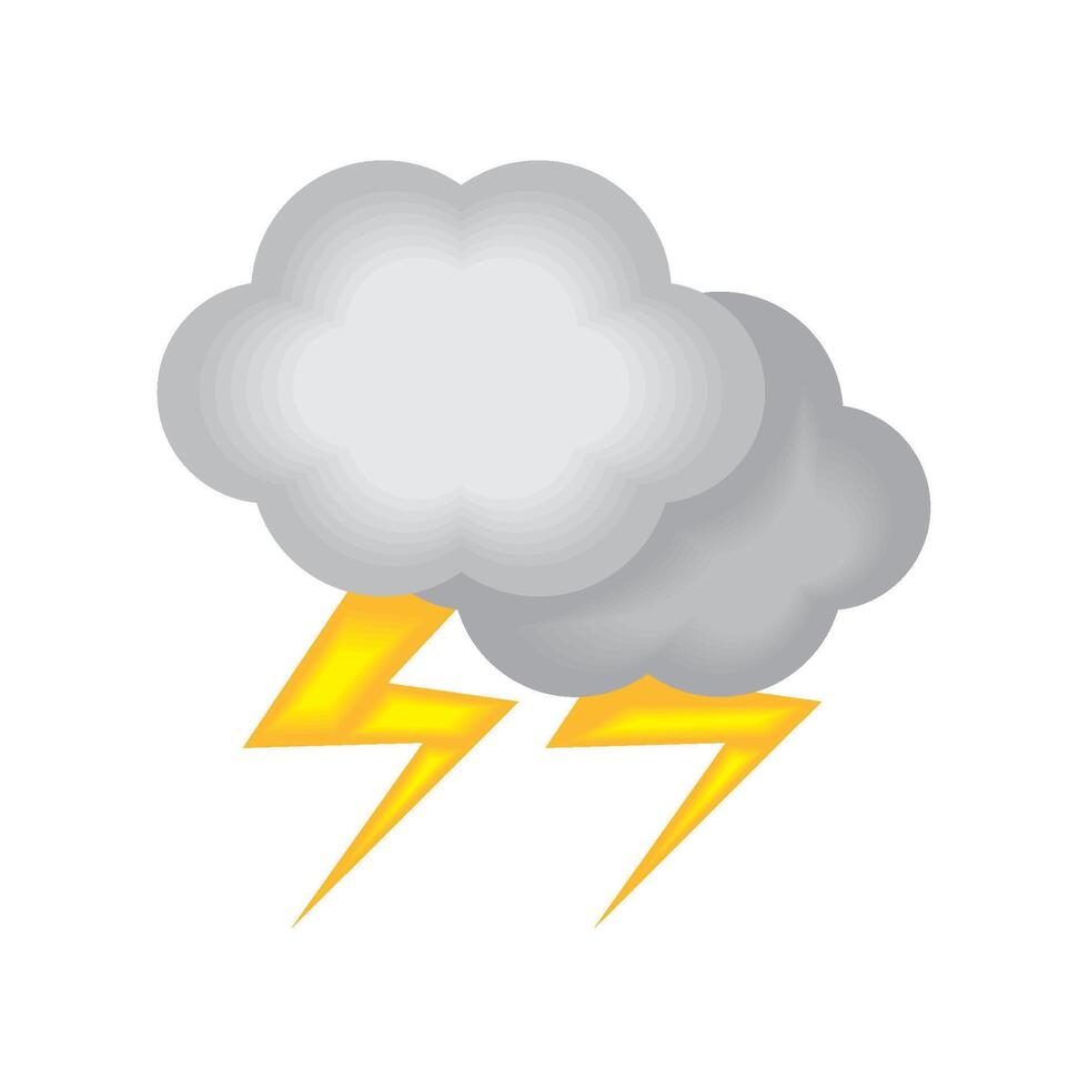 weather lightning clouds illustration vector