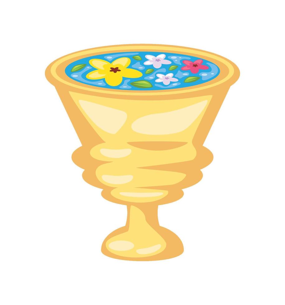 songkran water party illustration vector