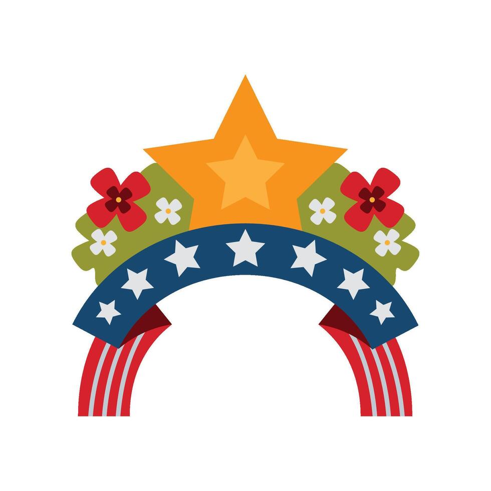 memorial day celebration illustration design vector