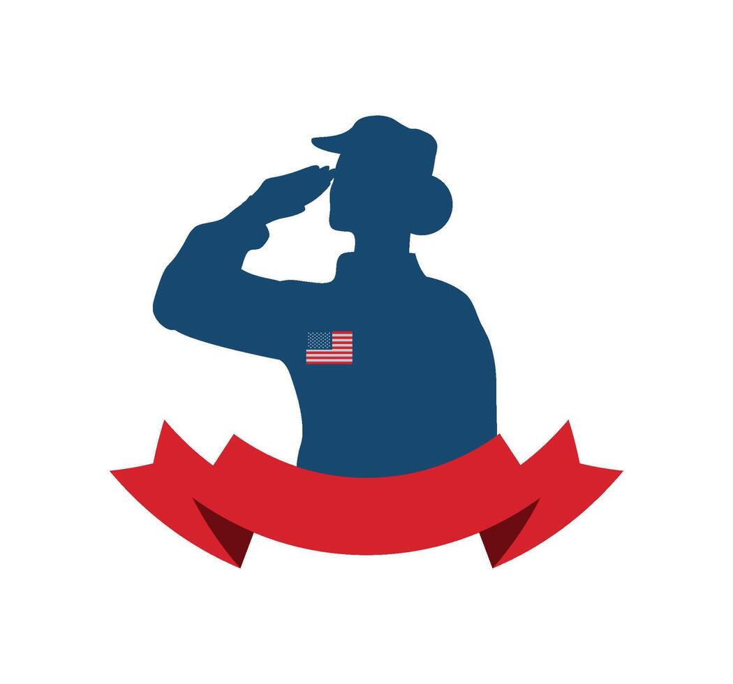 memorial day honor illustration design vector
