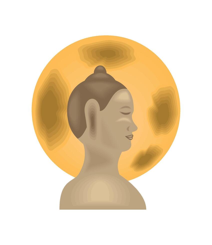 waisak buddha celebration illustration design vector