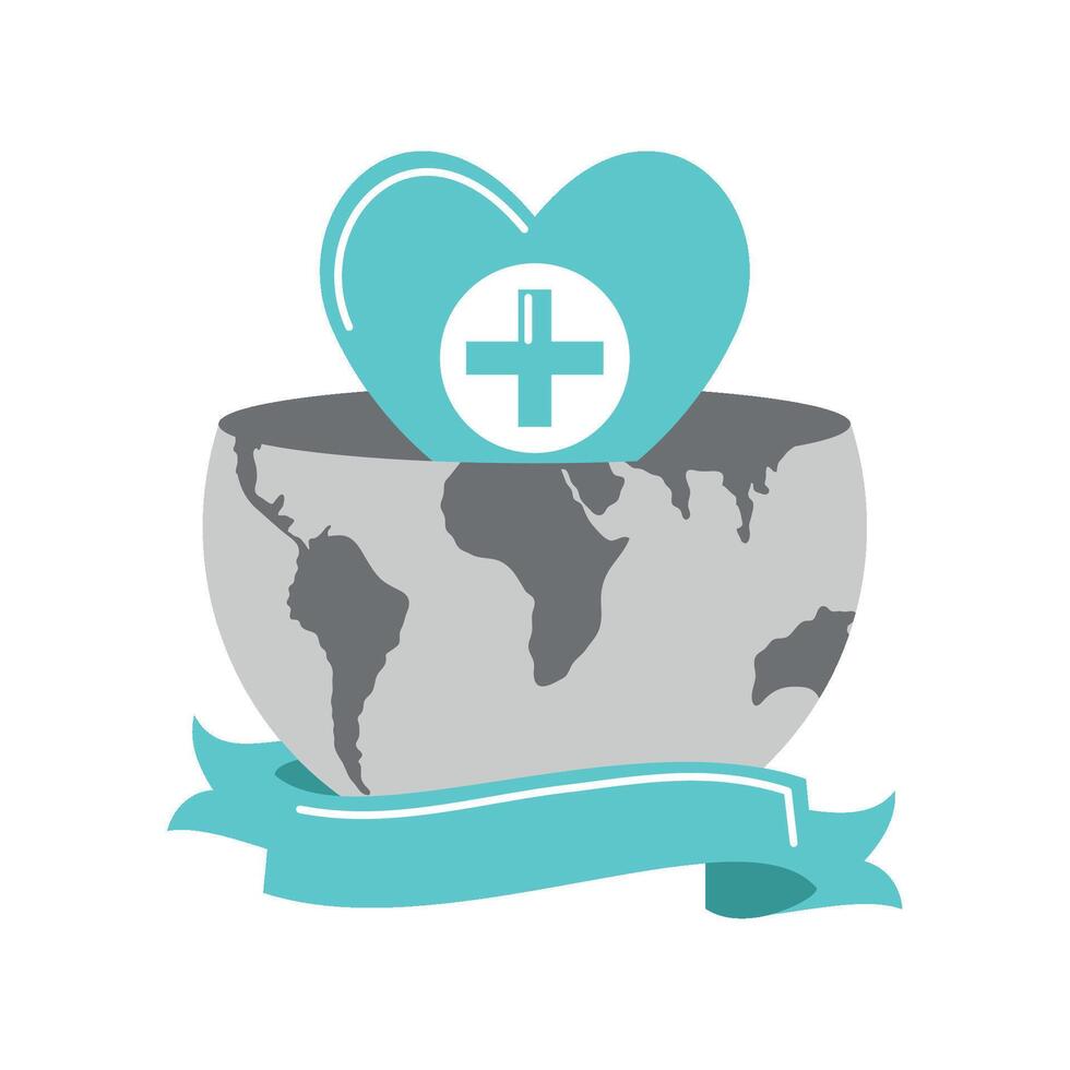 red cross day medical illustration design vector