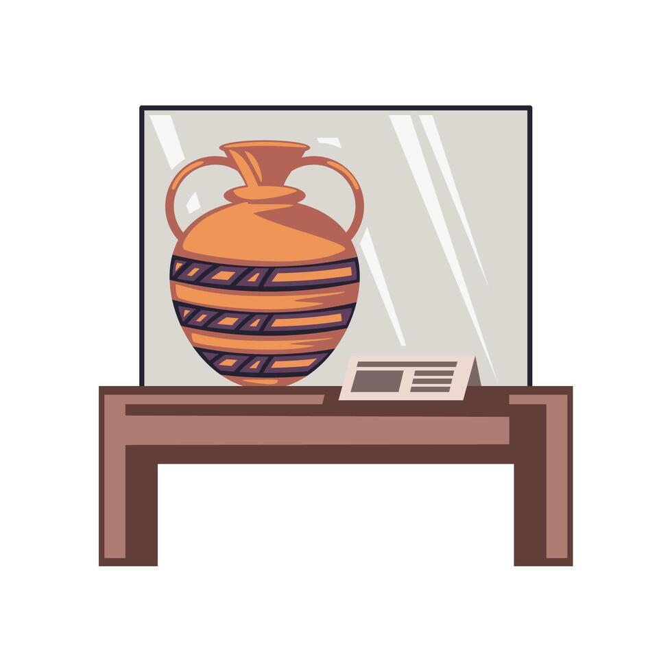 museum day amphora illustration design vector