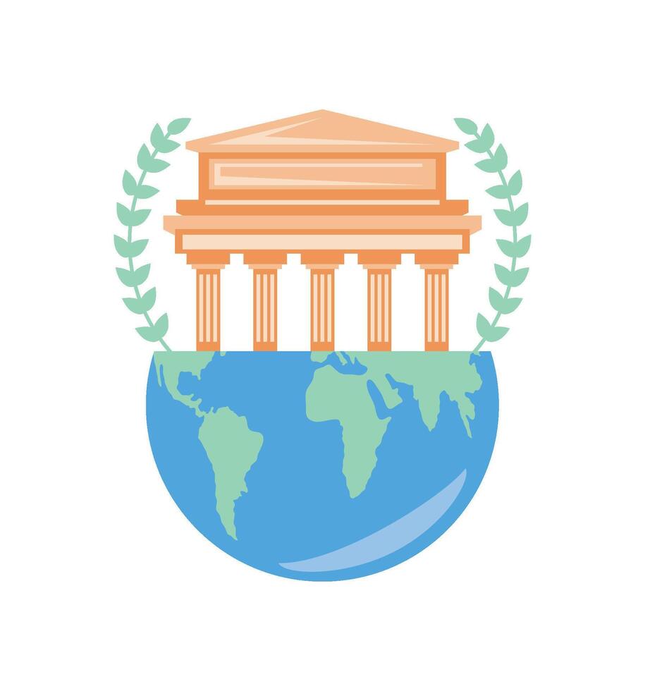 museum day international illustration design vector