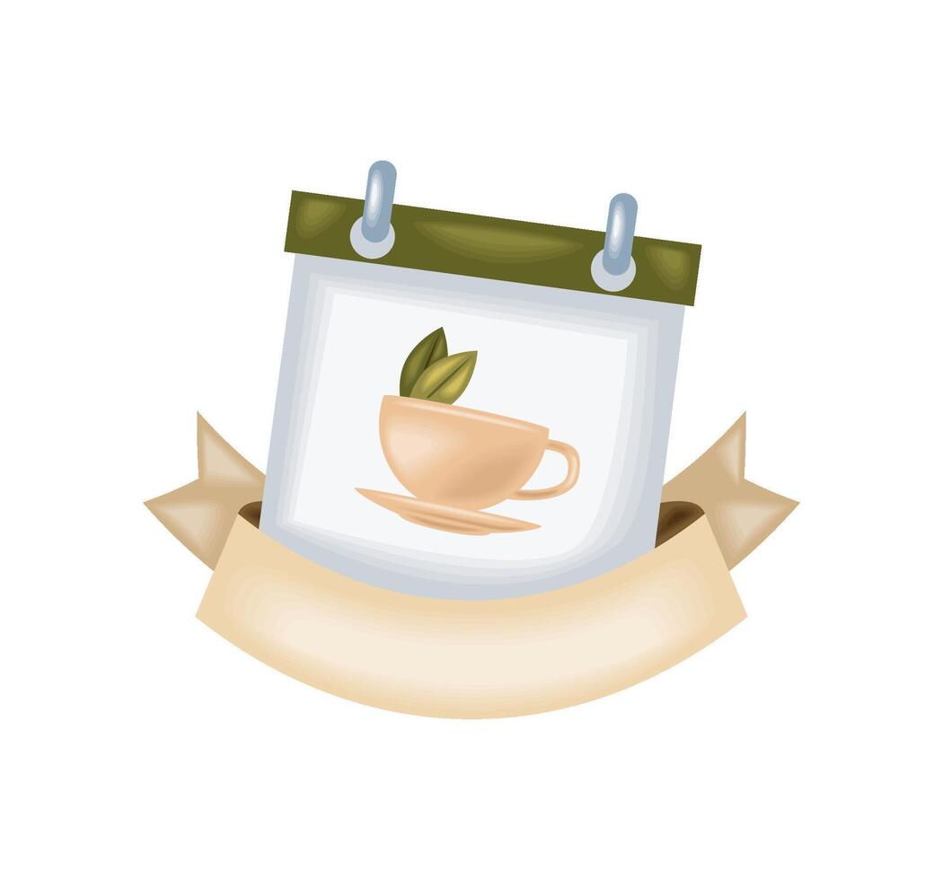 tea day event isolated design vector