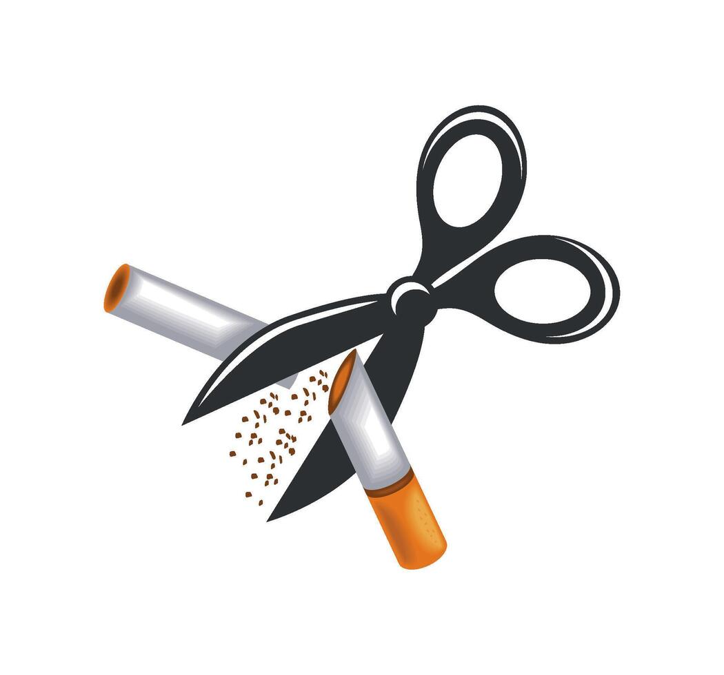 no smoking day design isolated vector