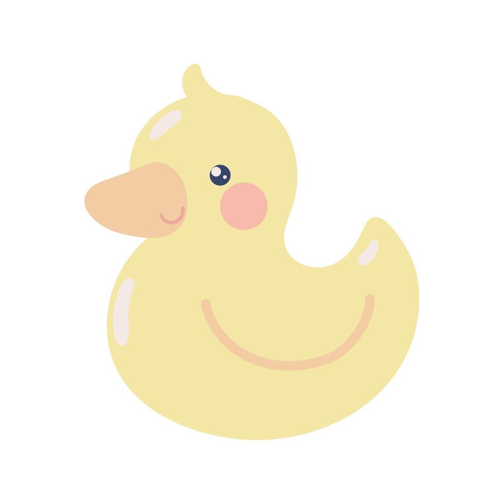 rubber duck toy icon isolated vector
