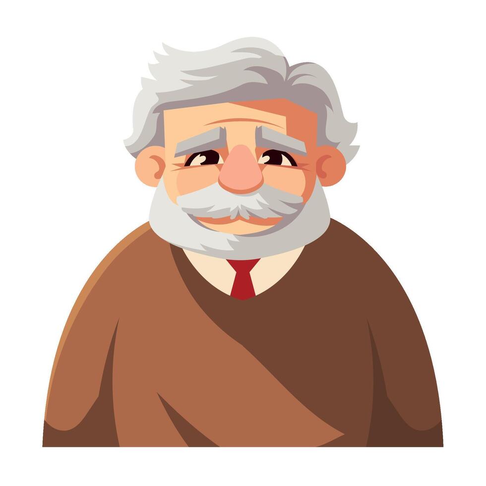 grandparents day isolated icon vector