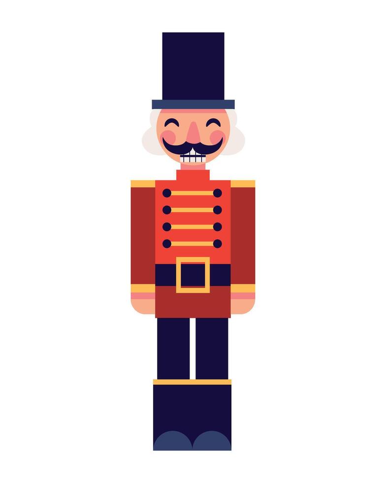 christmas character nutcracker illustration isolated vector