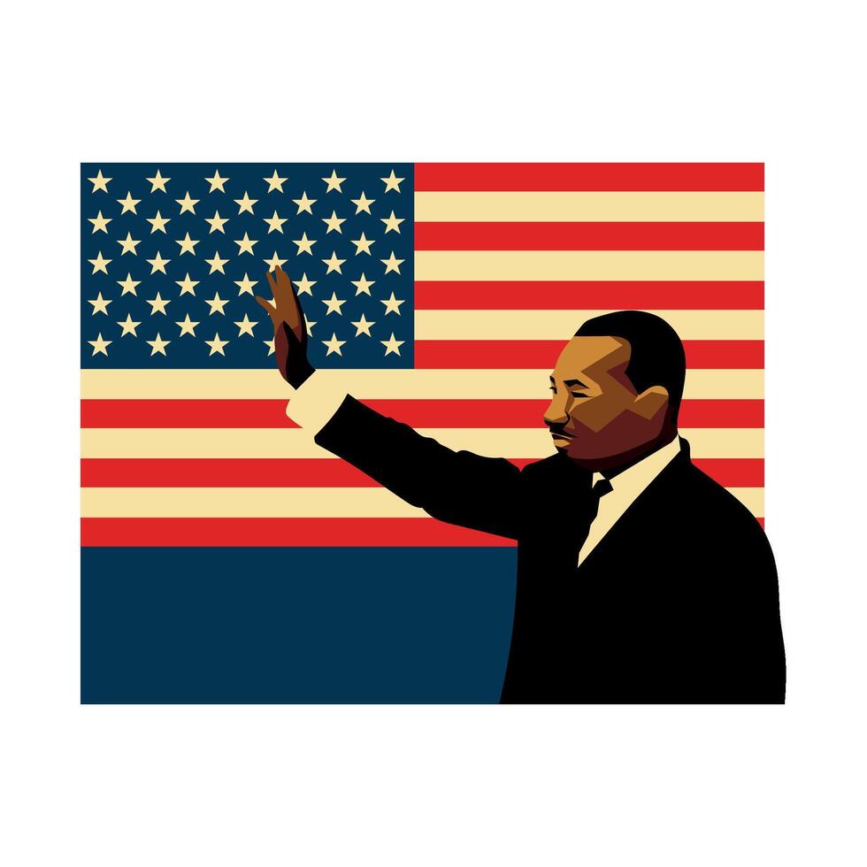 martin luther king day illustration vector