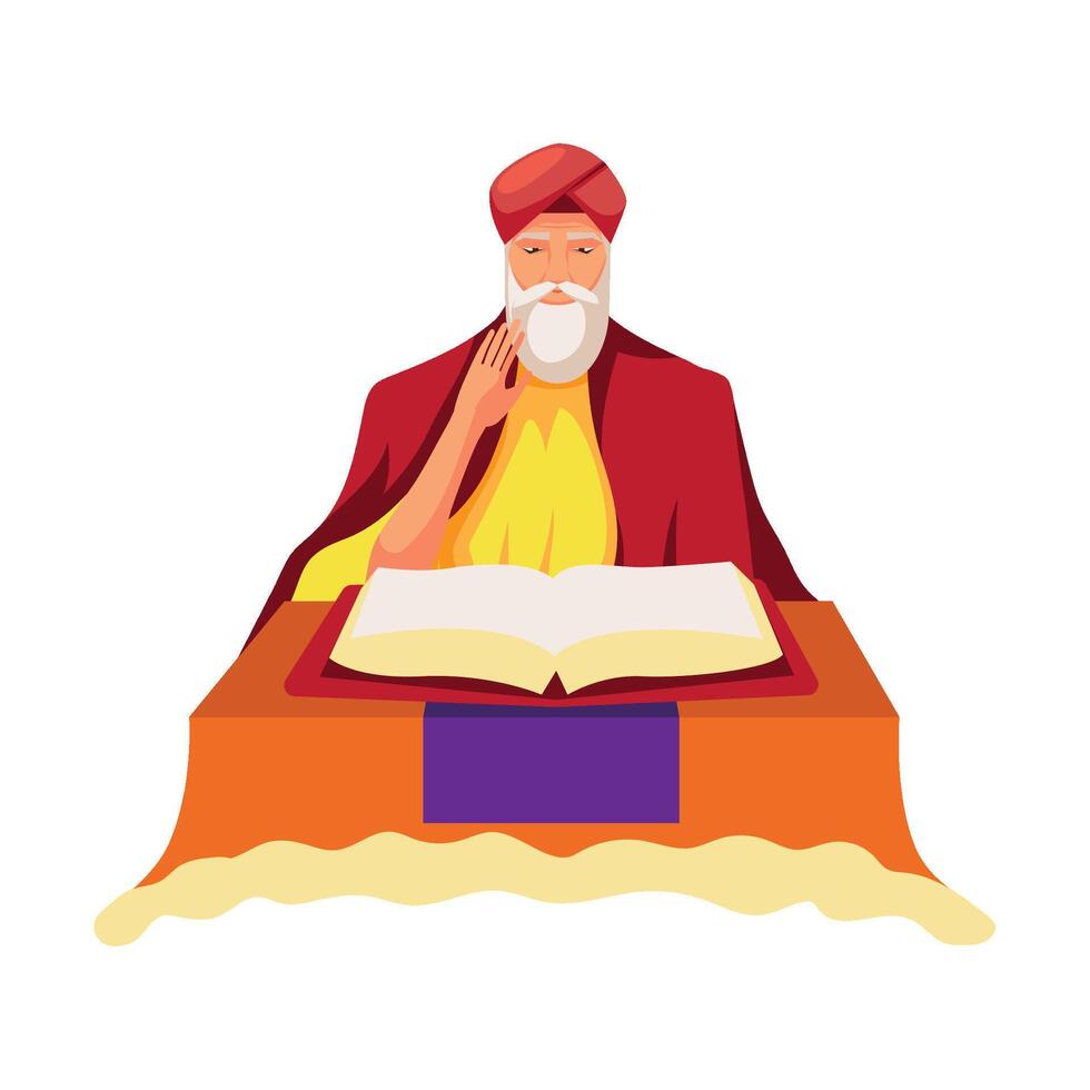 guru nanak jayanti culture illustration vector