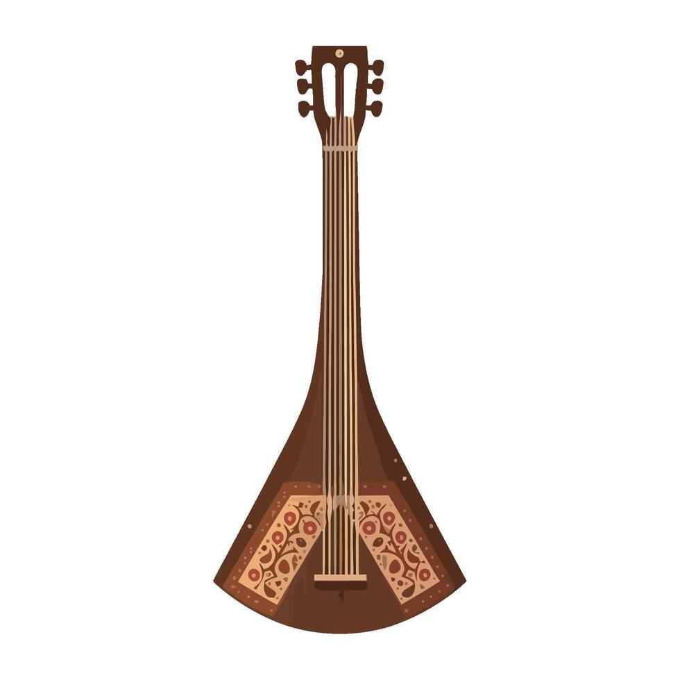Classical style Balalaika illustration icon isolated vector