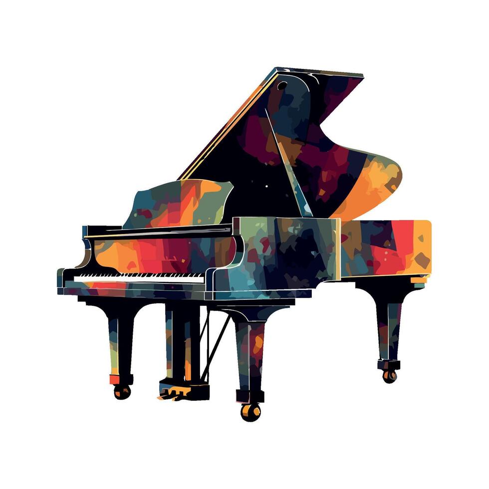 piano music majestic classical composition icon isolated vector