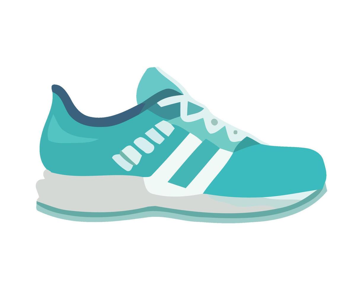 Sports shoe symbol in blue design icon isolated vector