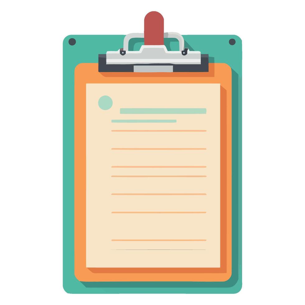 Checklist on clipboard, symbol of business success icon isolated vector