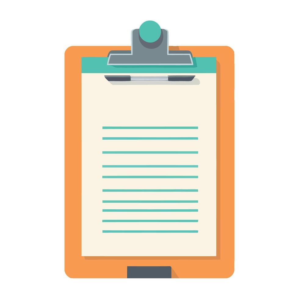 Flat icon design for business checklist icon isolated vector