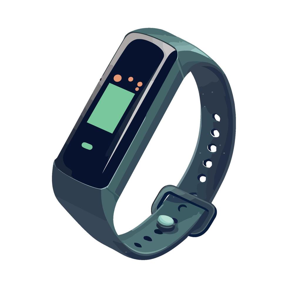 Modern isolated illustration of a smartwatch icon isolated vector