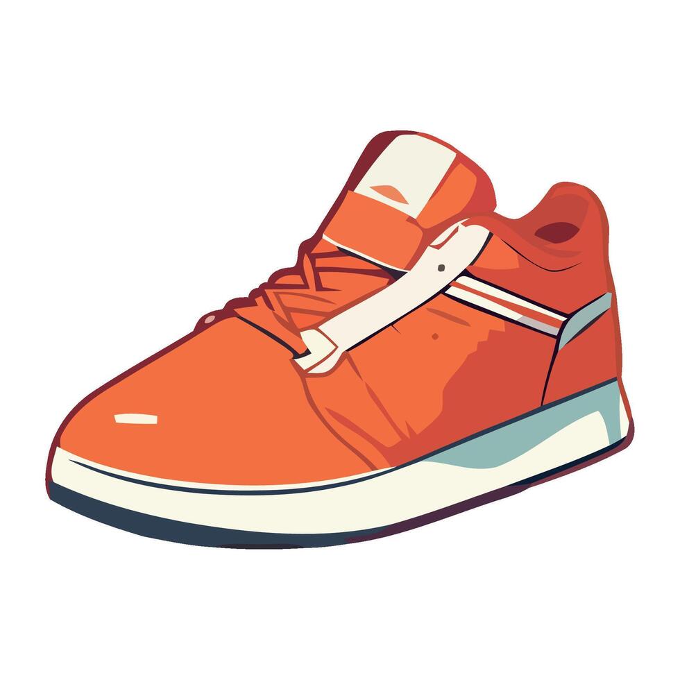 Modern sports shoe on white background icon isolated vector