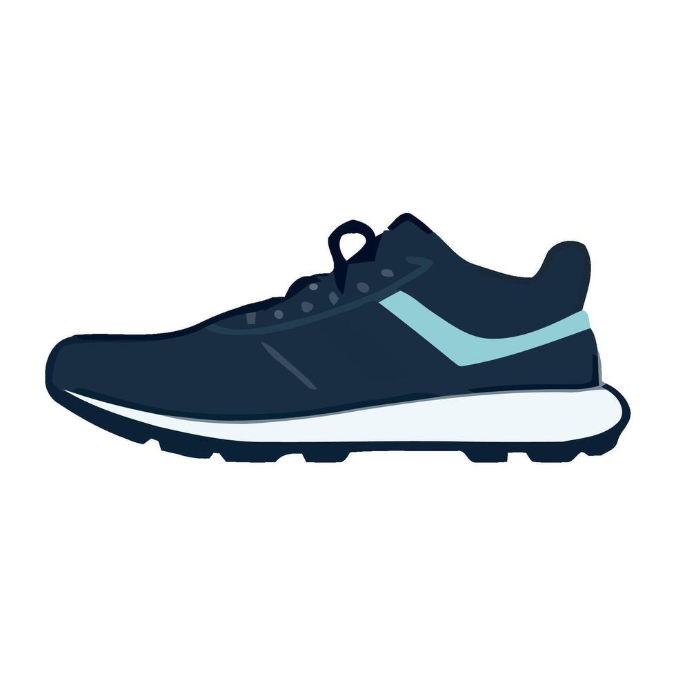Modern sports shoe design for men icon isolated vector