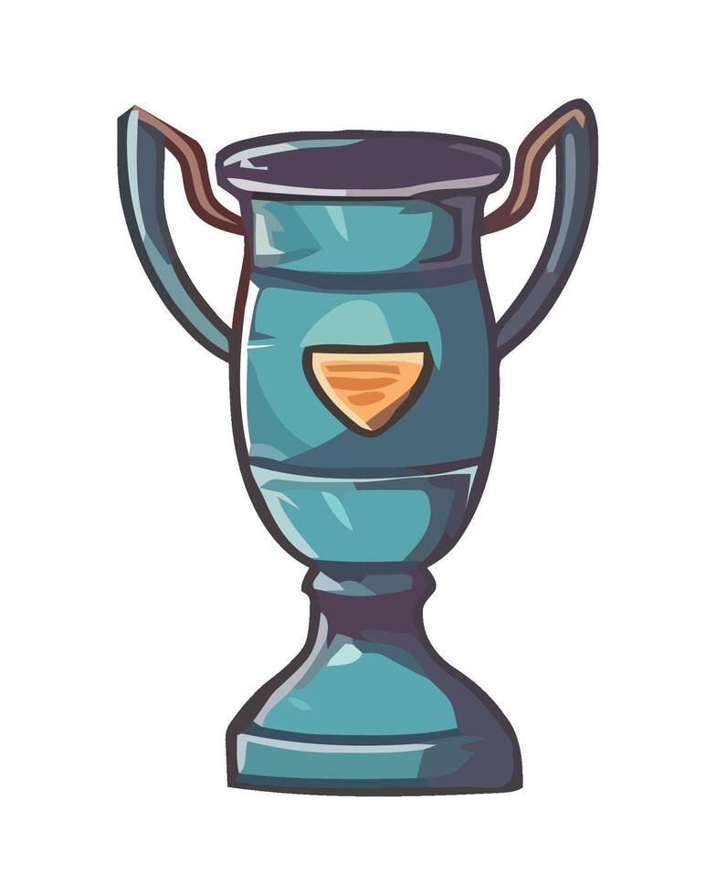 Success symbolized by trophy icon isolated vector