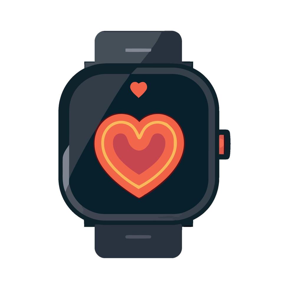 smart bracelet technology, isolated on flat backdrop icon vector
