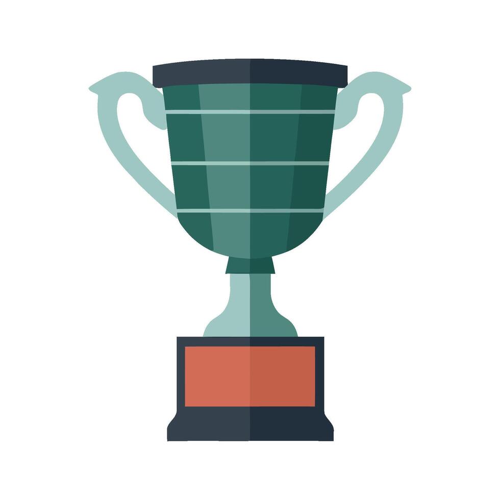trophy symbolizes success in competitive sport icon isolated vector