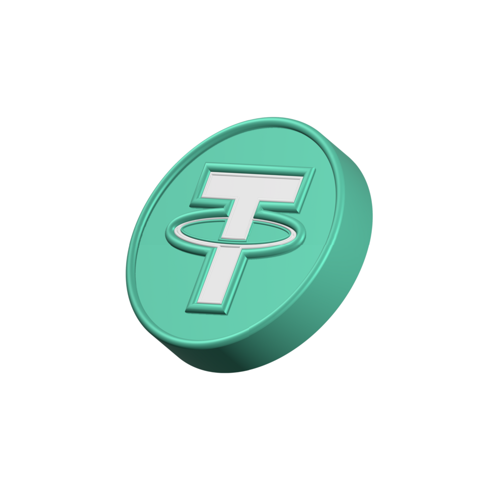 usdt icon cryptocurrency 3d png