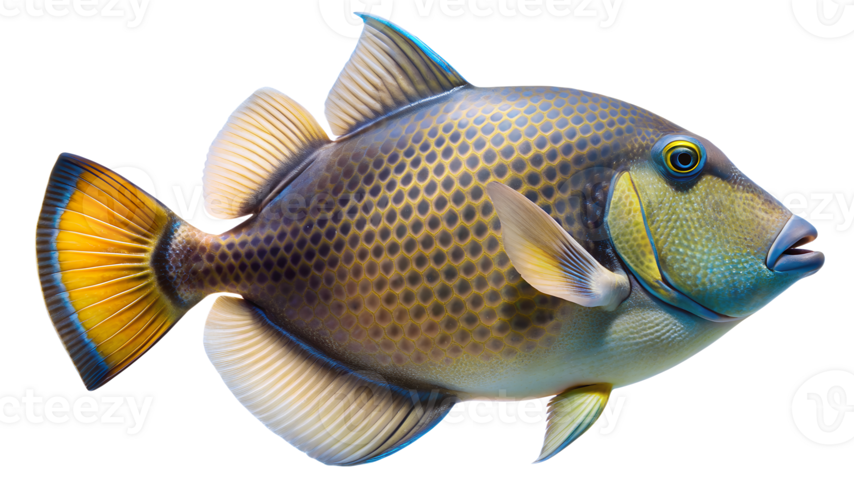 Triggerfish isolated on background png