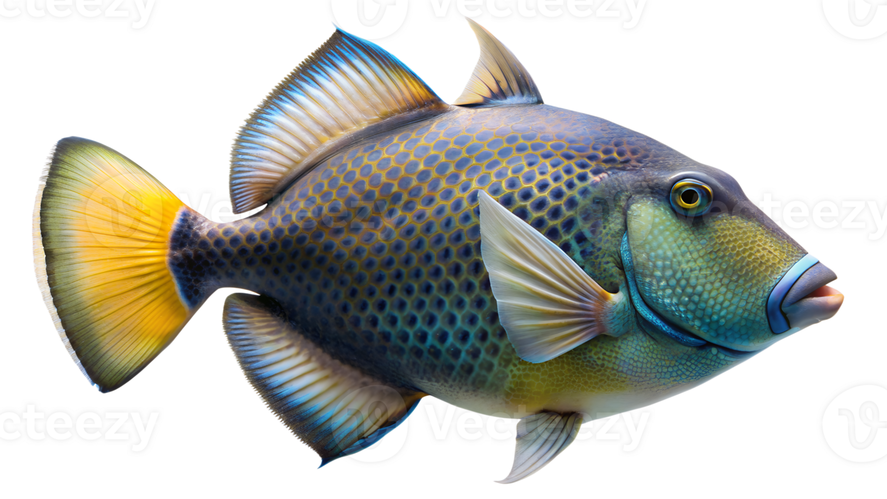 Triggerfish isolated on background png