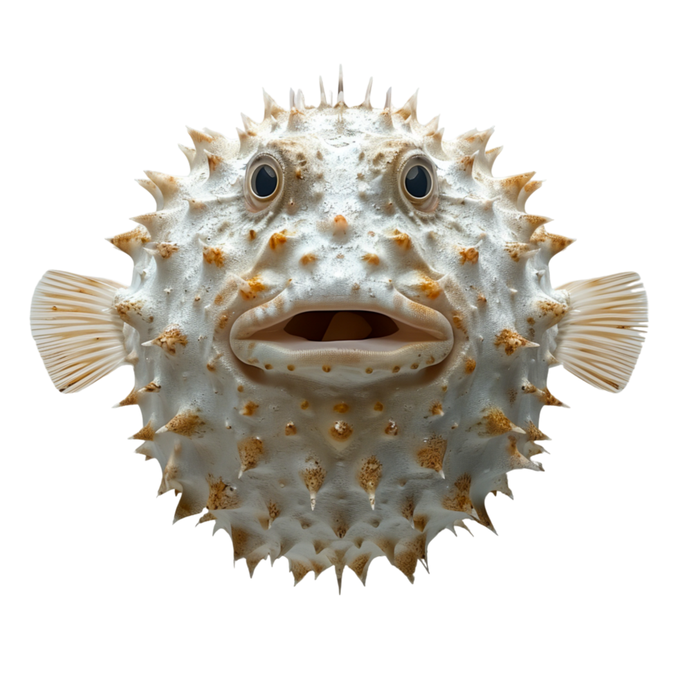 Intricate Details of a Pufferfish png