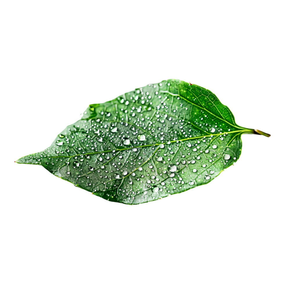 Fresh Leaves in Outdoor Setting Highlighting Natural Botanical Beauty png