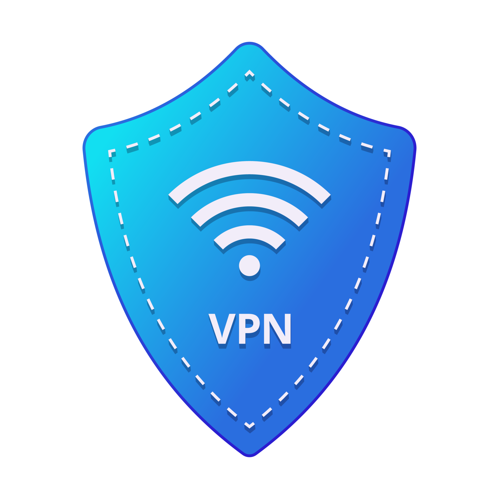 Secure Vpn Wireless shield VPN wifi icon 47649894 PNG