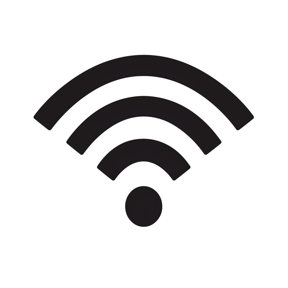 a wifi icon on a transparent background. Generated AI png