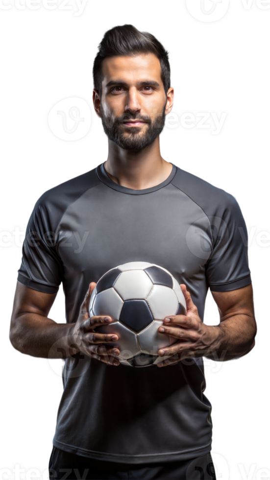 hombre participación fútbol pelota vistiendo gris jersey png