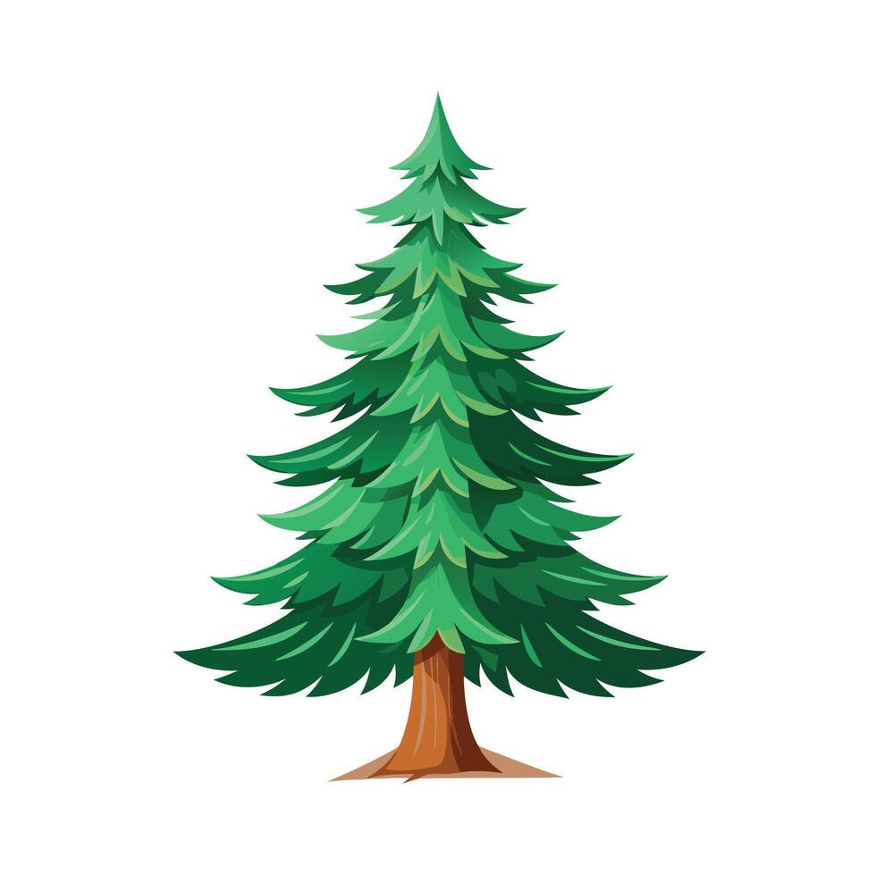 Beautiful Single Big Tree Illustration vector