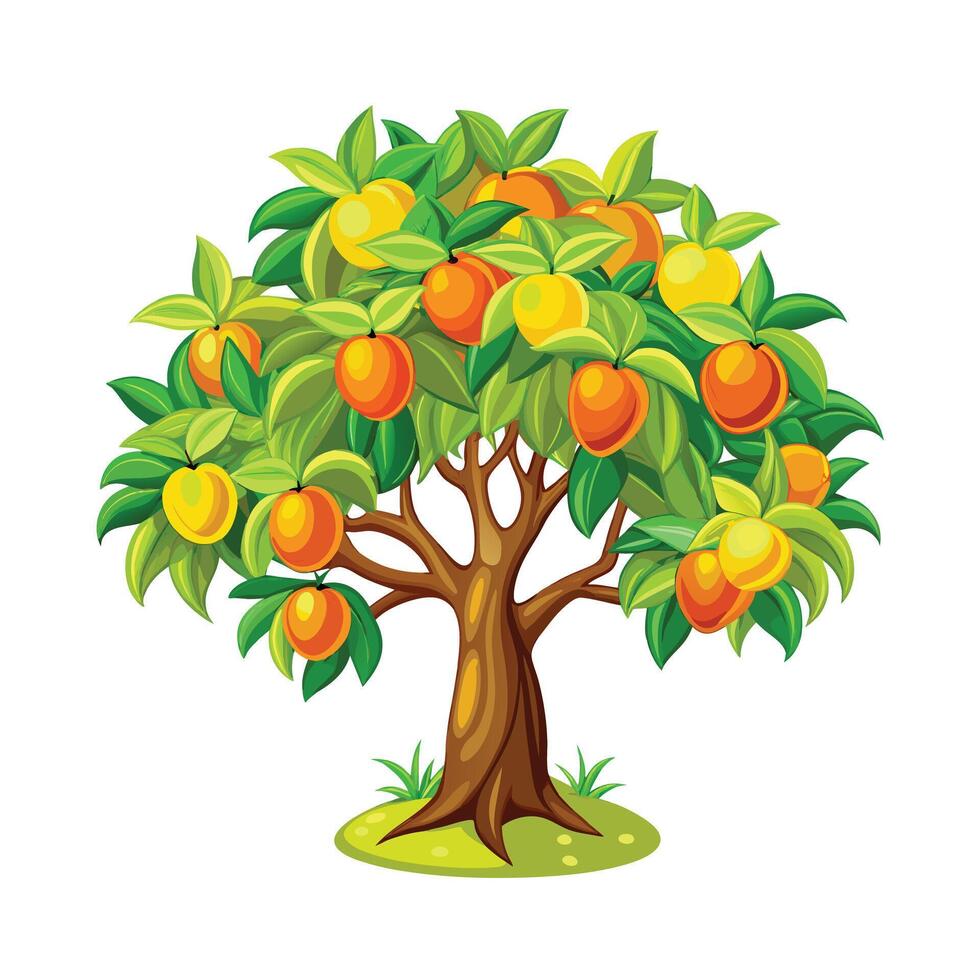 Beautiful Single Big Tree Illustration vector