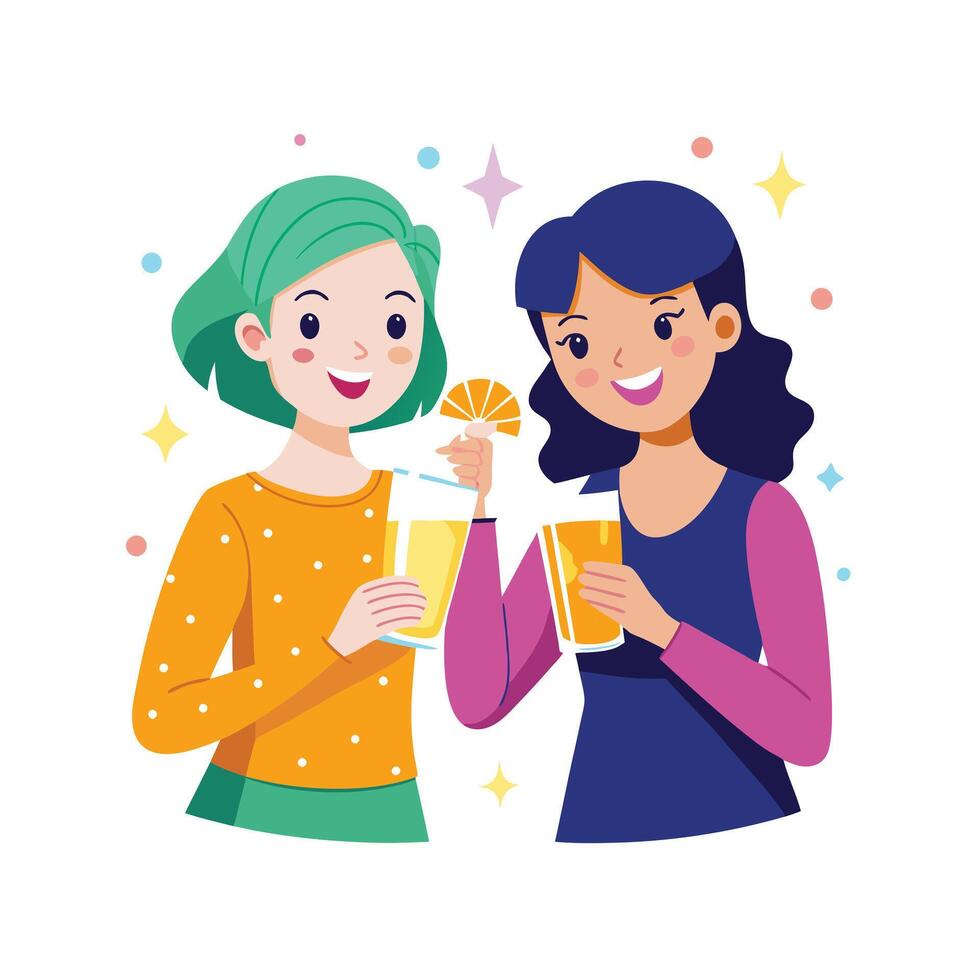 Friends Special, Love and Emotional Moment Illustration Concept for Friendship Day vector