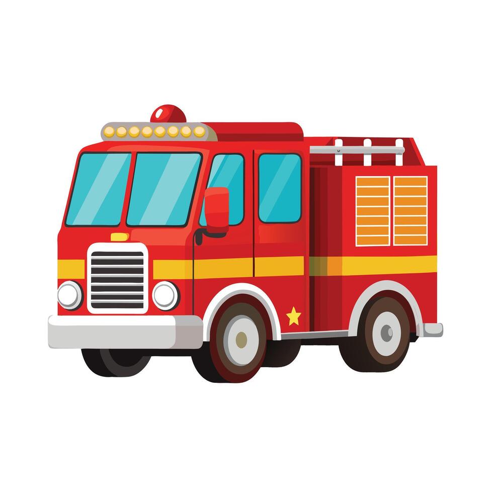 Realistic Truck Illustration vector