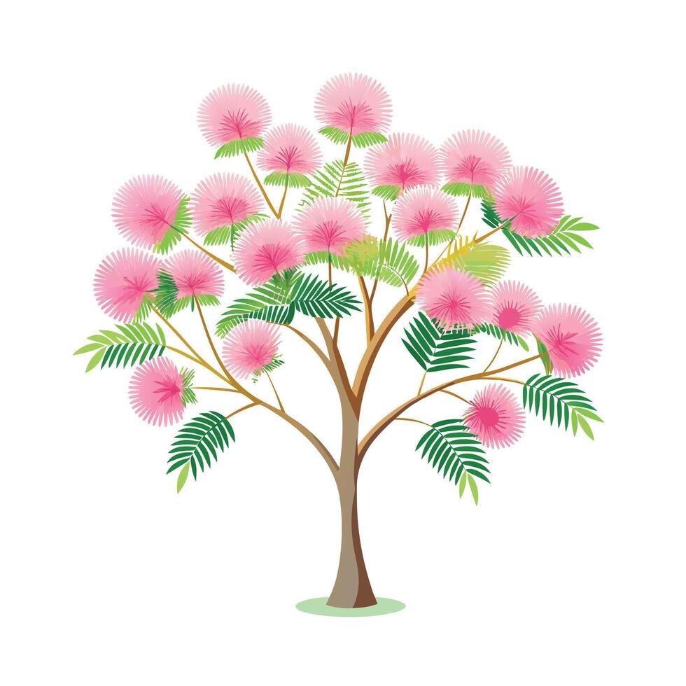 Beautiful Single Big Tree Illustration vector