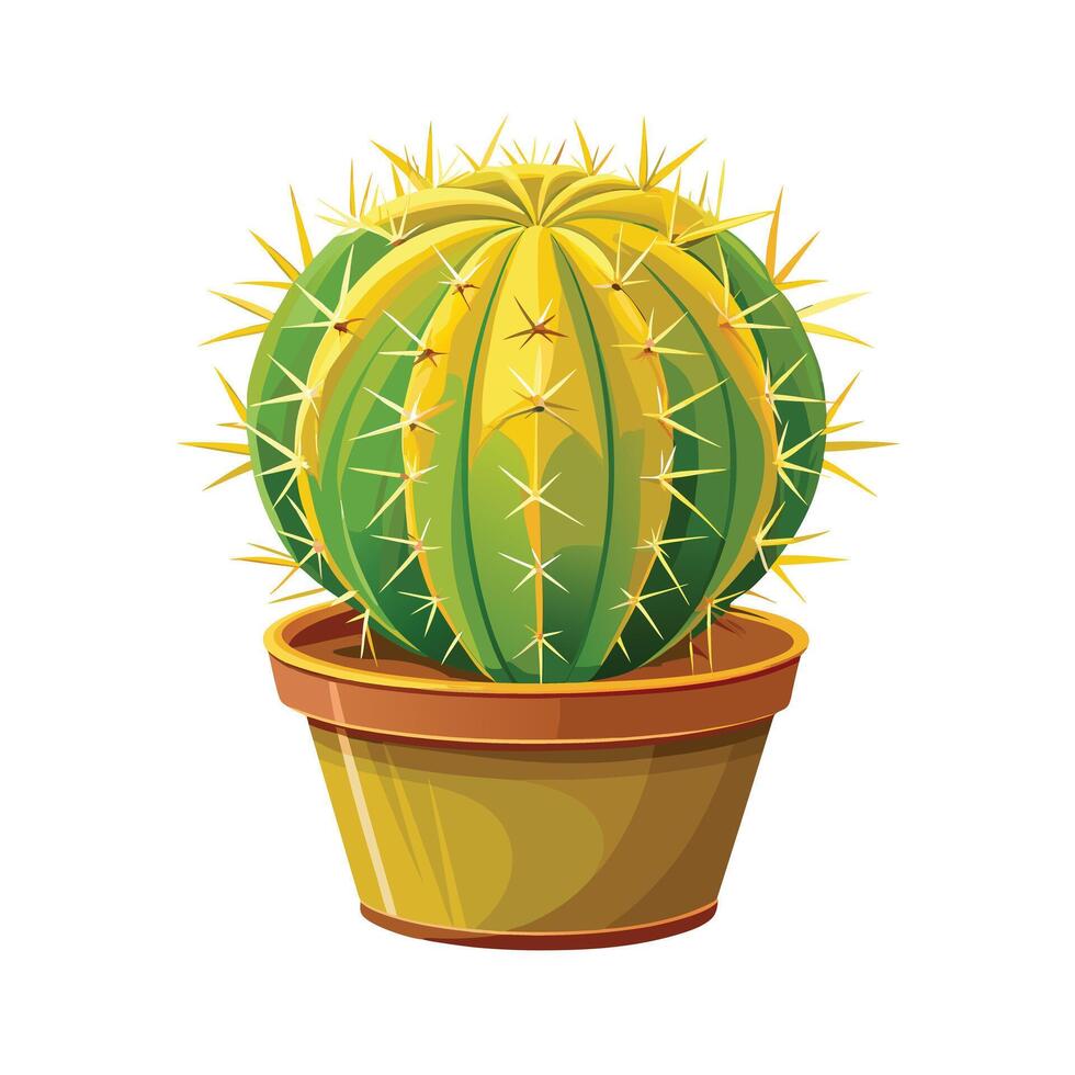 Beautiful Flowerpot Houseplant Illustration vector