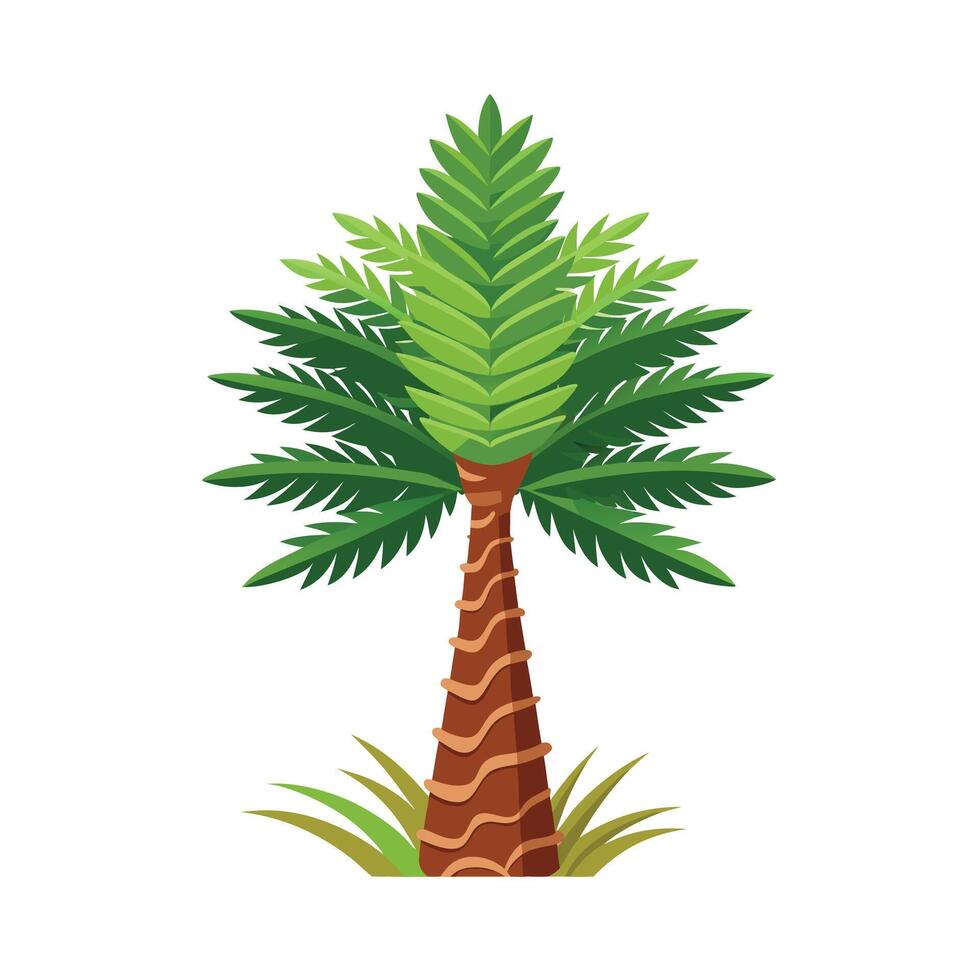 Beautiful Single Big Tree Illustration vector