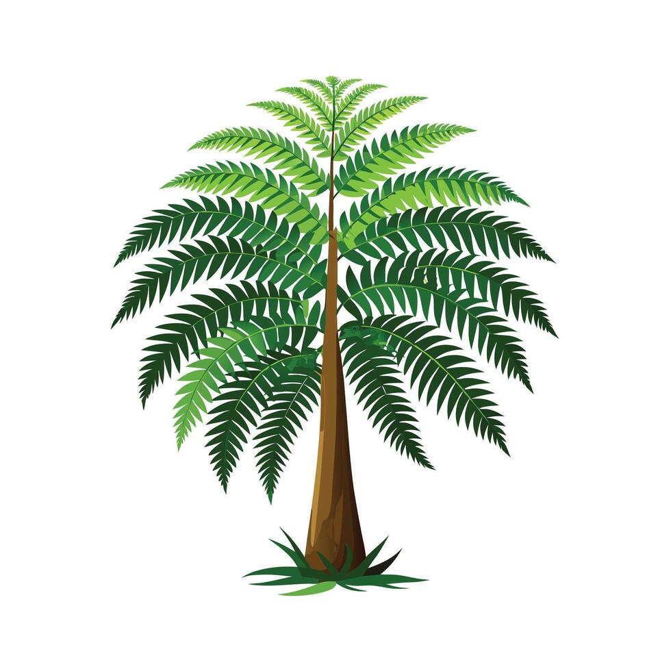 Beautiful Single Big Tree Illustration vector